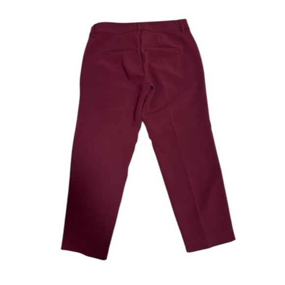 Old Navy Harper Mid Rise Burgundy Slacks Size 8 - Picture 3 of 8